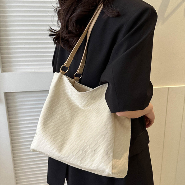 Casual Large Capacity Shoulder Bags Women Fashion Shopping Handbag - One Red Hill