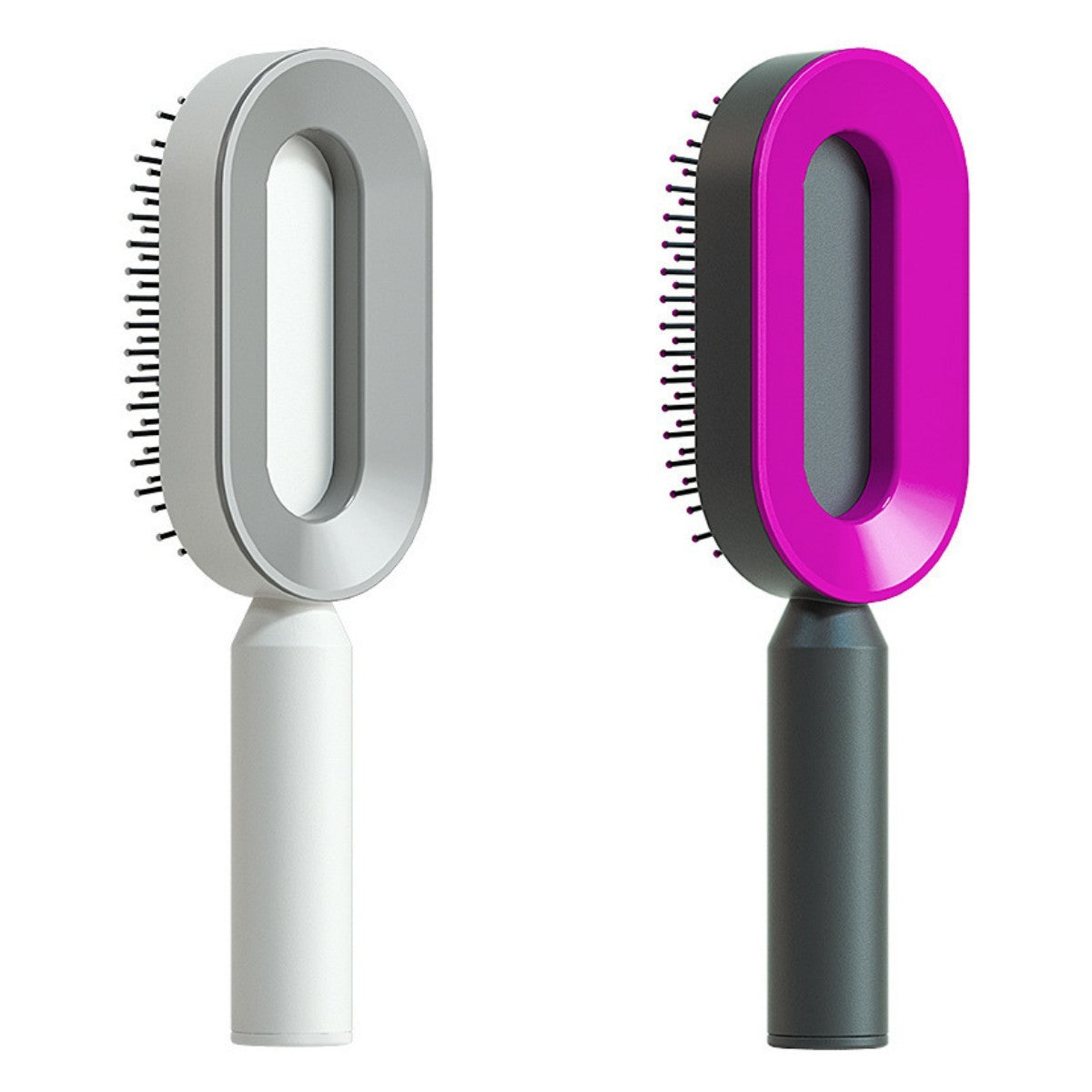 Self Cleaning Hair Brush For Women One-key Cleaning Hair Loss Airbag Massage Scalp Comb Anti-Static Hairbrush - One Red Hill