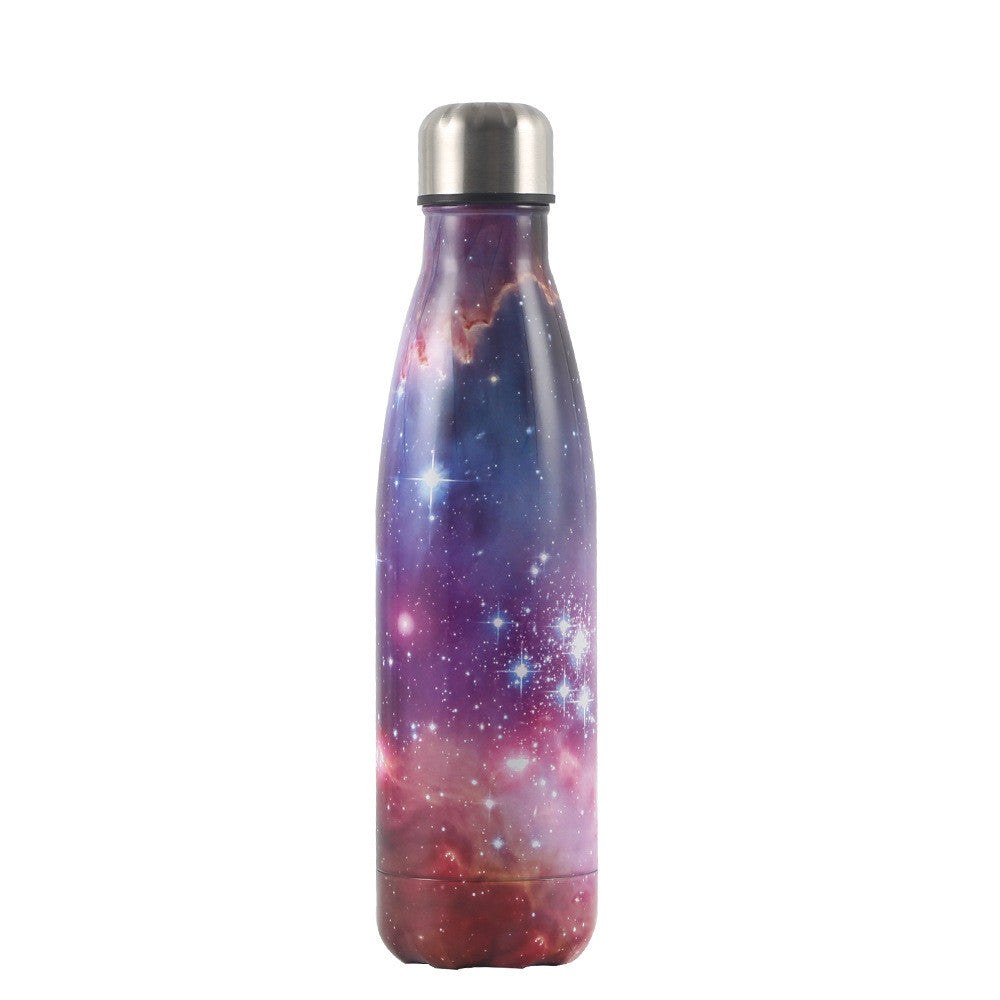 New Starry Sky Galaxy Coke Bottle Stainless Steel Vacuum Flask