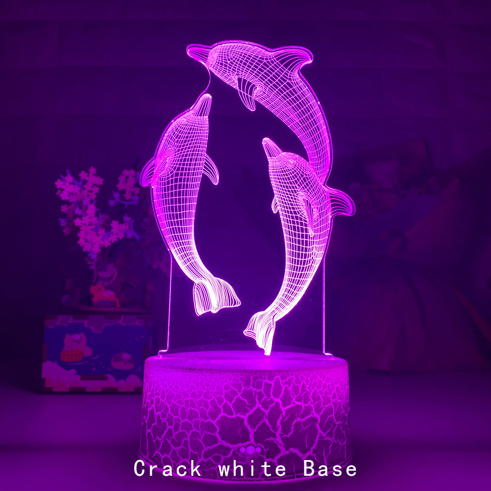Remote Touch Control 3D LED Night Light - One Red Hill