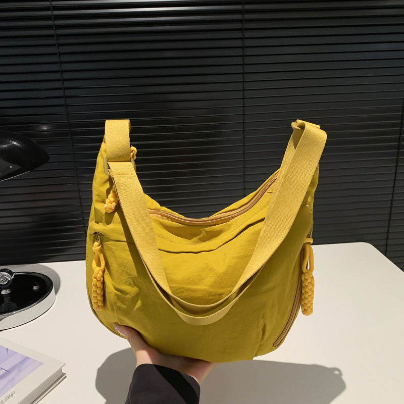 Nylon Washed Cloth Shoulder Bag Large-capacity Crossbody Bags - One Red Hill