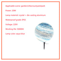 Solar Lawn Outdoor Waterproof Villa Garden Grass Earth Lamp - One Red Hill