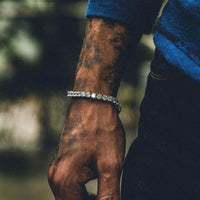 Hip Hop Bracelet Iced Out Single Row Rhinestones Chain Bling Tennis Charm Bracelets Zirconia Bracelets Link Chain Jewelry - One Red Hill