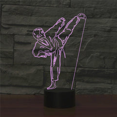 Karate 3D light, colorful touch remote control light, LED light - One Red Hill