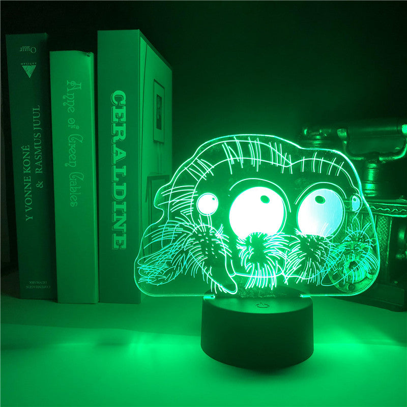 Led Remote Control Colorful Touch Creative Alarm Clock Bedside Lamp - One Red Hill