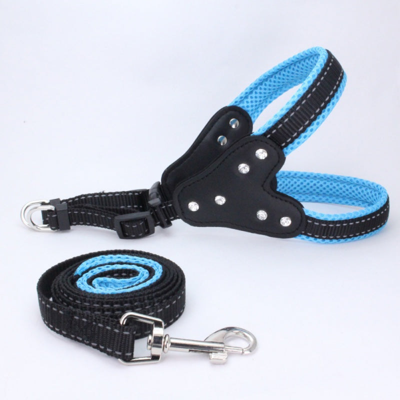 Dog chest back triangle chest strap - One Red Hill