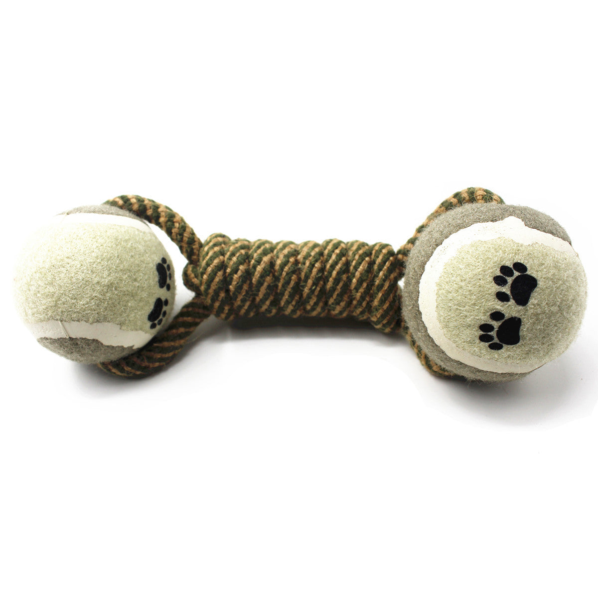 Cotton Rope Tennis Dumbbell Dog Toy - One Red Hill