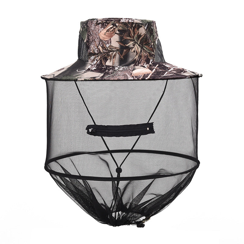 Outdoor Fishing Cape Mosquito Repellent Hat - One Red Hill