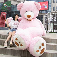 Giant Teddy Bear Plush Toy Huge  Soft Toys  Leather Shell - One Red Hill