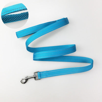 Dog Harness Leash Rope Set Adjustable Dogs Chest Back Traction Rope Puppy Pet Durable Outdoor Walking Rope Chain Belt - One Red Hill
