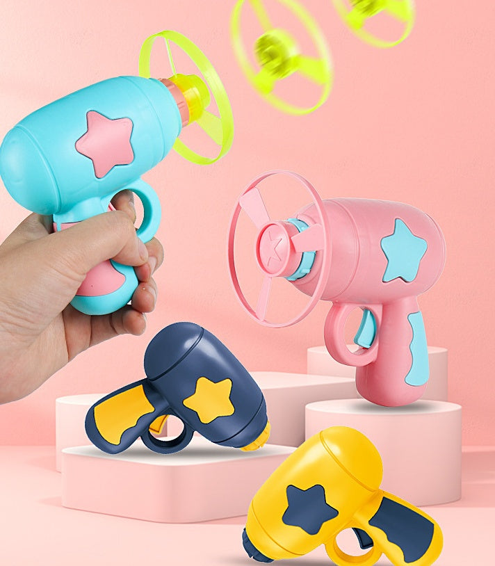 Pet Toy Dog Cat LED Light Toy Luminous Children's Party Toy Bamboo Dragonfly Toy Training Toy Pet Throw Launcher - One Red Hill