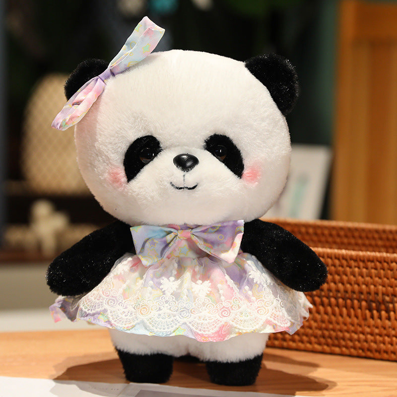 Princess Skirt Panda Doll Plush Toy Panda Children's Day Gift - One Red Hill