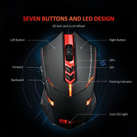 Power-Saving Silent Luminous Wireless Mouse - One Red Hill