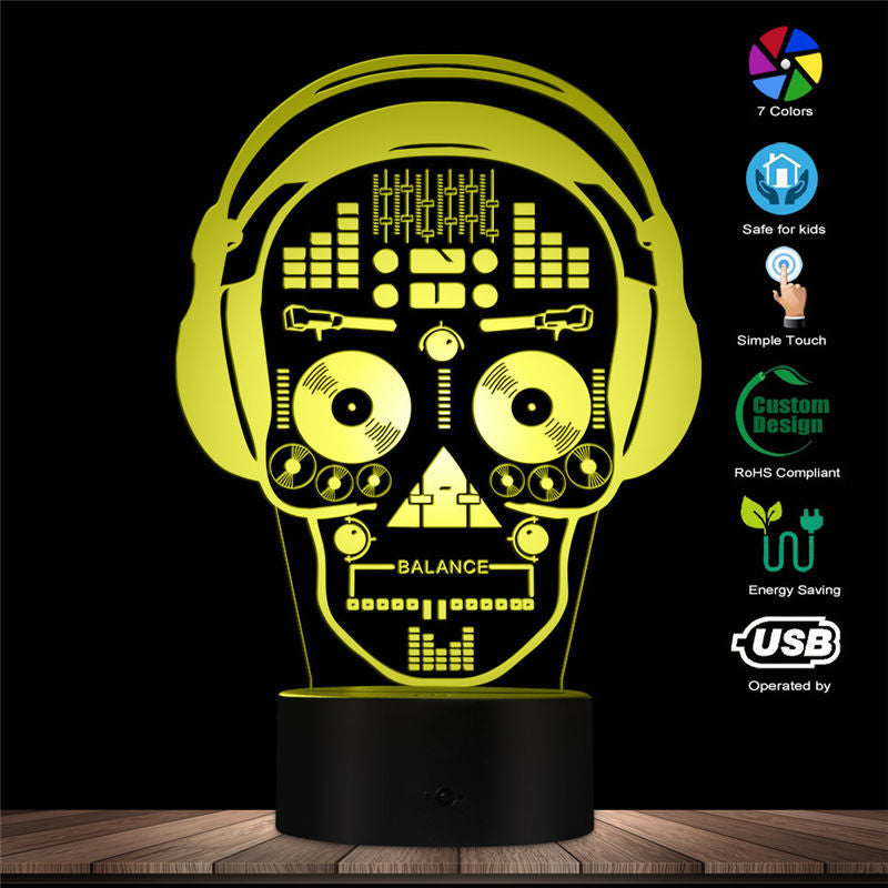 Small Night Light Touch Remote Control Cracked LED - One Red Hill