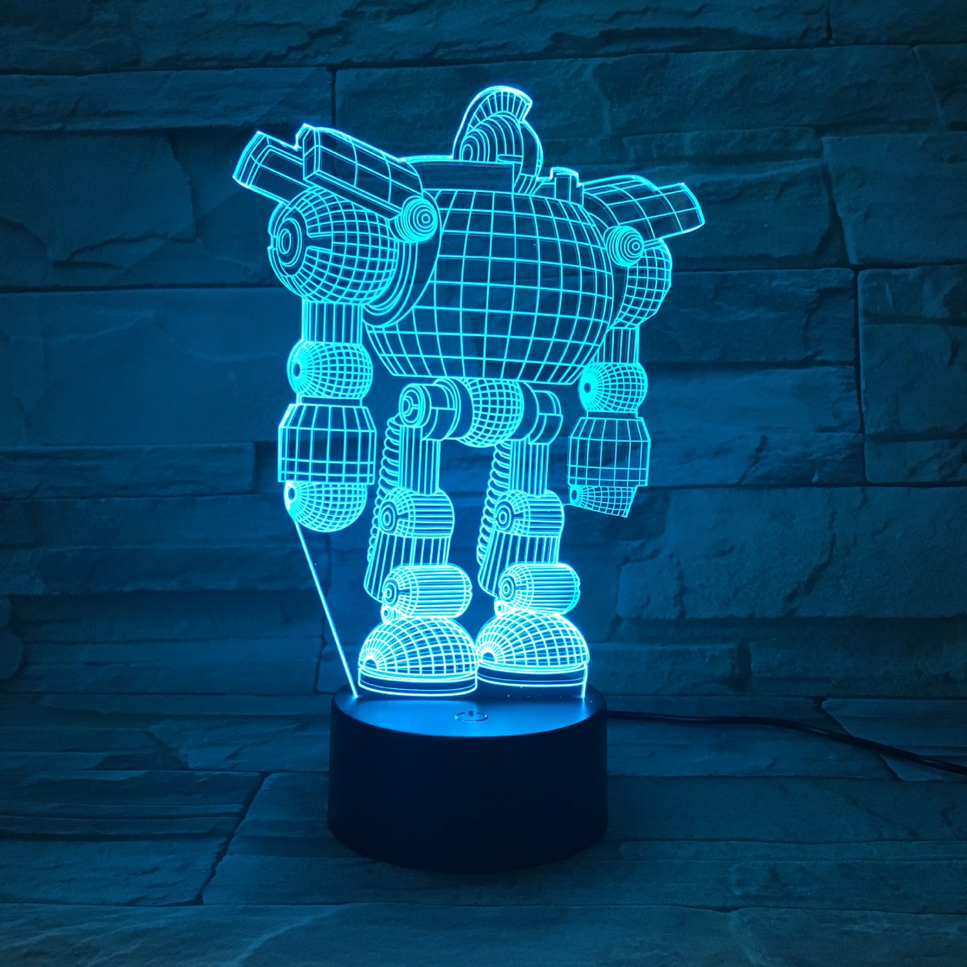 Robot LED colorful touch remote control color changing night light - One Red Hill