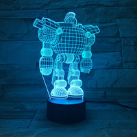 Robot LED colorful touch remote control color changing night light - One Red Hill