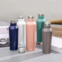Stainless Steel Vacuum Flask Water Cup Outdoor Sports Water Bottle - One Red Hill