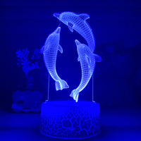 Remote Touch Control 3D LED Night Light - One Red Hill