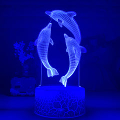 Remote Touch Control 3D LED Night Light - One Red Hill