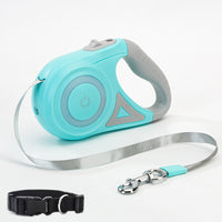 Dog Leash Retractable Leash And Dog Collar Spotlight Automatic Pet Dog Cat Traction Rope For Small Medium Dogs Pet Product - One Red Hill