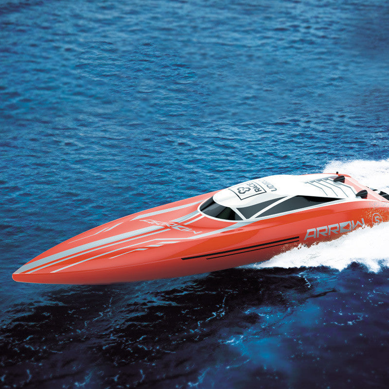 Brushless Motor High-speed Speedboat 24G Remote-control Ship Extended Version Ship Navigation Model Toy - One Red Hill