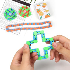 24-section Chain Track Building Block Toy