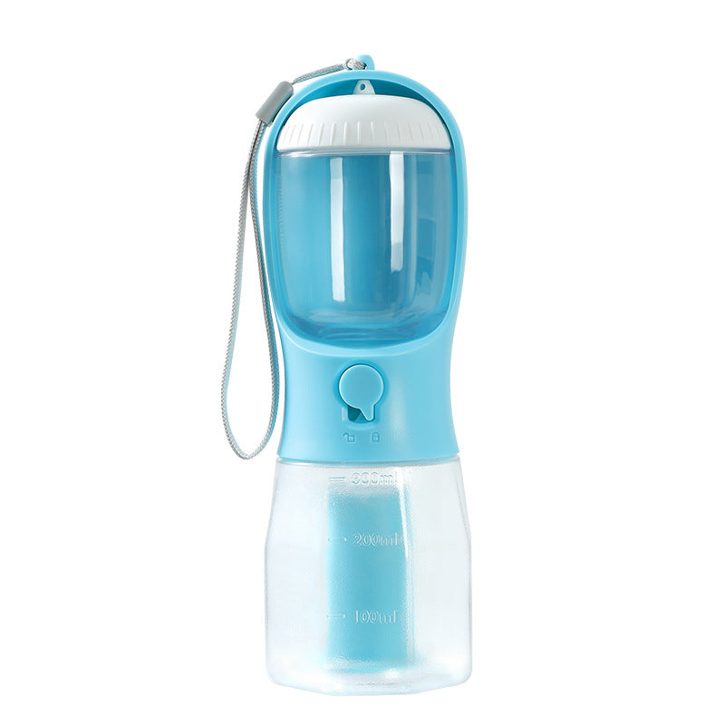 Dog Water Cup Drinking Food Garbage Bag Three-in-one Portable Small Multi-functional Pet Cups Pets Supplies - One Red Hill