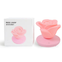 4 Colors Romantic Rose-shape Three Lighting Level Dimming Touch Night Light Valentine's Day Night Light - One Red Hill