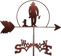 Weather Retro Iron Roof Decoration