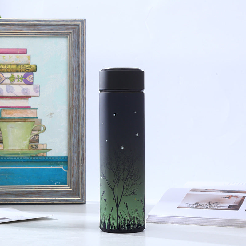 Stainless steel vacuum flask straight body