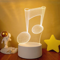 3D Light Colorful Touch Remote Control LED Visual Light 3D Small Table Lamp - One Red Hill