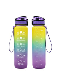 Transparent Flask Water Bottle 1000ml Bottled Kawaii Bottle Bpa Free Infuser Plastic Milk Sports Clear Water Bottle Kawaii Cup - One Red Hill
