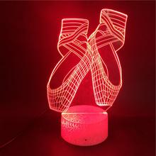 Ballet 3D Night Light Led Colorful Smart Remote Control - One Red Hill
