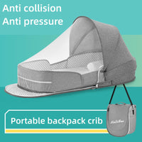 Baby Crib Portable Removable Bed In Bed Multifunctional Foldable Babies' Bed Newborn Bb Small Bed With Mosquito Net - One Red Hill