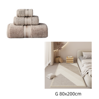 Pure Color Thick Cotton Bath Towel Set Towel Set Increased Pure Cotton Beach Towel Beauty Salon Bath Towel - One Red Hill