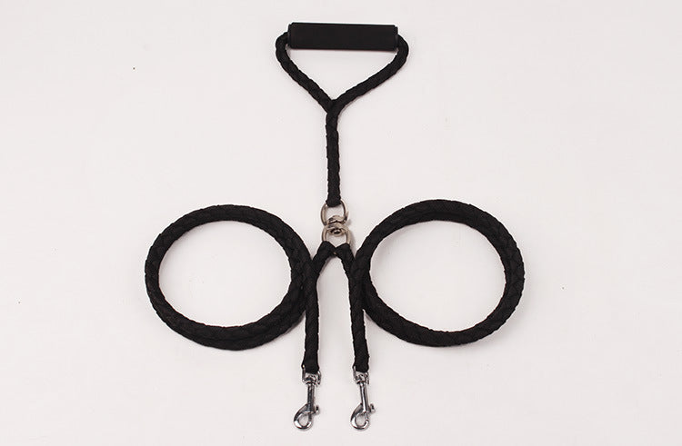 Braided PP round rope dog leash