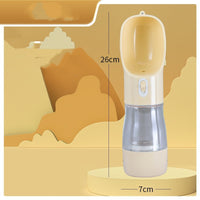 Pet Dog Water Bottle Feeder Bowl Portable Water Food Bottle Pets Outdoor Travel Drinking Dog Bowls Water Bowl For Dogs - One Red Hill