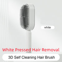 Self Cleaning Hair Brush For Women One-key Cleaning Hair Loss Airbag Massage Scalp Comb Anti-Static Hairbrush - One Red Hill