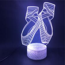 Ballet 3D Night Light Led Colorful Smart Remote Control - One Red Hill