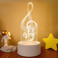 3D Light Colorful Touch Remote Control LED Visual Light 3D Small Table Lamp - One Red Hill