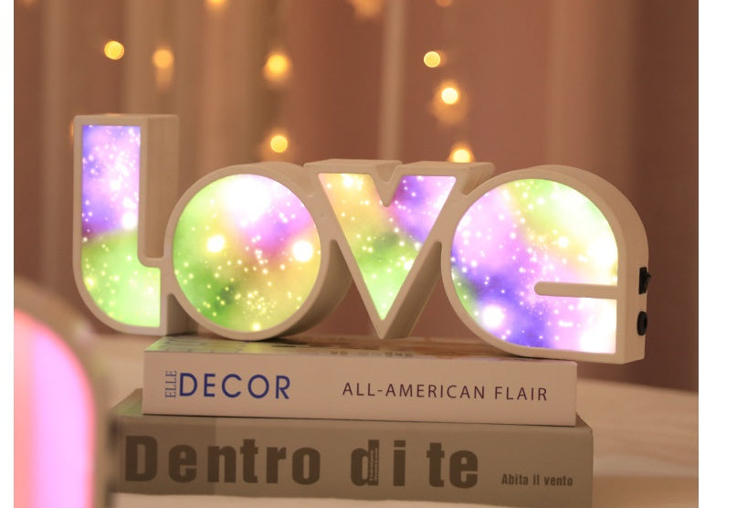 Valentines Day Decor LED LOVE Light Valentines Day Gift For Girlfriend Bithday Wedding Party Decoration Romantic Wedding Decor - One Red Hill