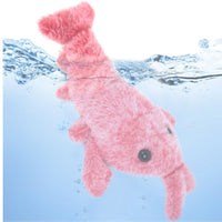 Pet Toys Electric Jumping Shrimp USB Charging Simulation Lobster Funny Cat Plush Pets Toy - One Red Hill