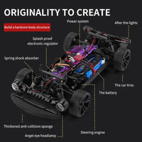 Remote Control Brushless High-speed Off-road Vehicle 116 Full Scale Professional Rock Crawler Remote Control Model Four-wheel Drive - One Red Hill
