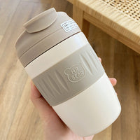 Simple And High-value Stainless Steel Vacuum Flask With Straw