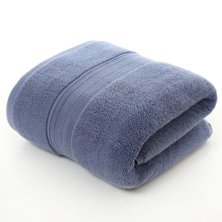 Cotton thickened plain colored bath towel - One Red Hill
