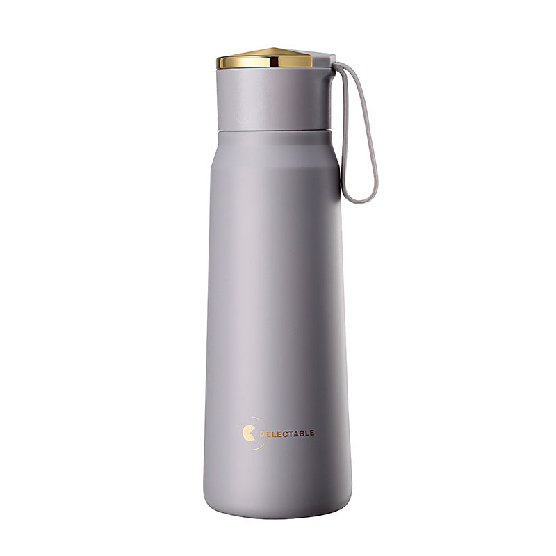 Stainless steel vacuum flask with handle - One Red Hill
