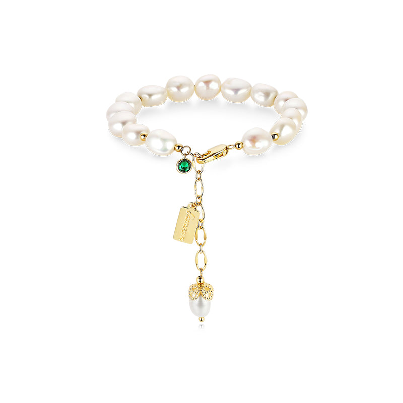 Natural Zircon Pearl Bracelet Luxury Jewelry - One Red Hill