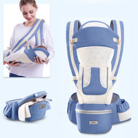 Ergonomic Baby Carrier Infant Baby Hipseat Carrier 3 In 1 Front Facing Ergonomic Kangaroo Baby Wrap Sling - One Red Hill