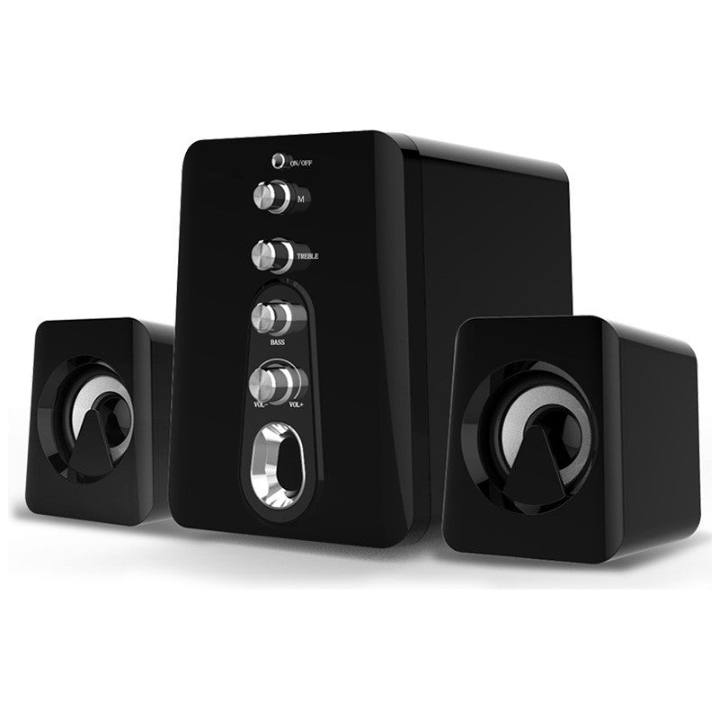 Mini USB 2.1 Speaker Wired Combination High Audio Heavy Bass Music Subwoofer Mobile Phone - One Red Hill