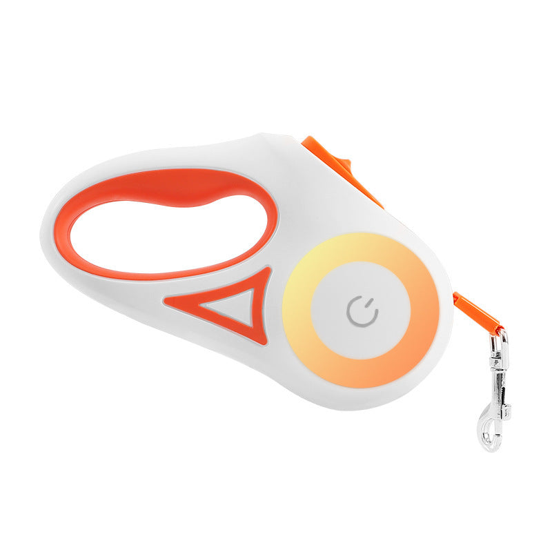 Dog Leash Retractable Leash And Dog Collar Spotlight Automatic Pet Dog Cat Traction Rope For Small Medium Dogs Pet Product - One Red Hill